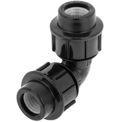 Conexión En Forma De Codo De Polietileno 32 Mm X 1“ Para Sistema De Riego_0