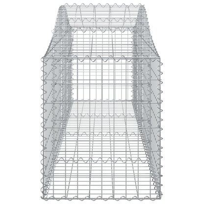 Cestas De Gaviones 11 Uds Forma De Arco Hierro 200x50x60/80 Cm_4