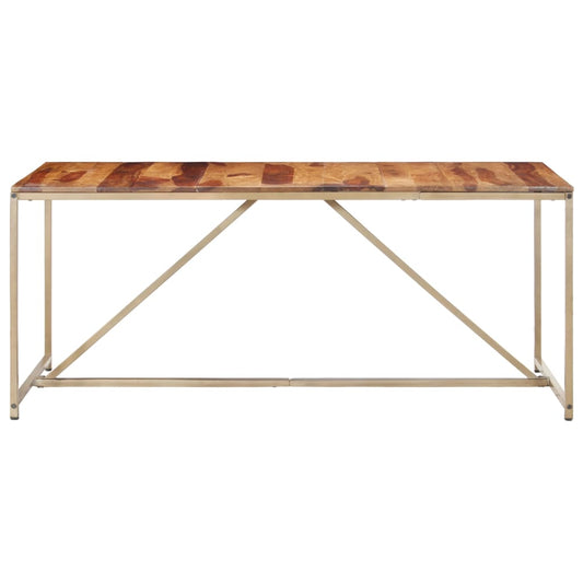 Mesa De Comedor Madera Maciza 180x90x76 Cm_0