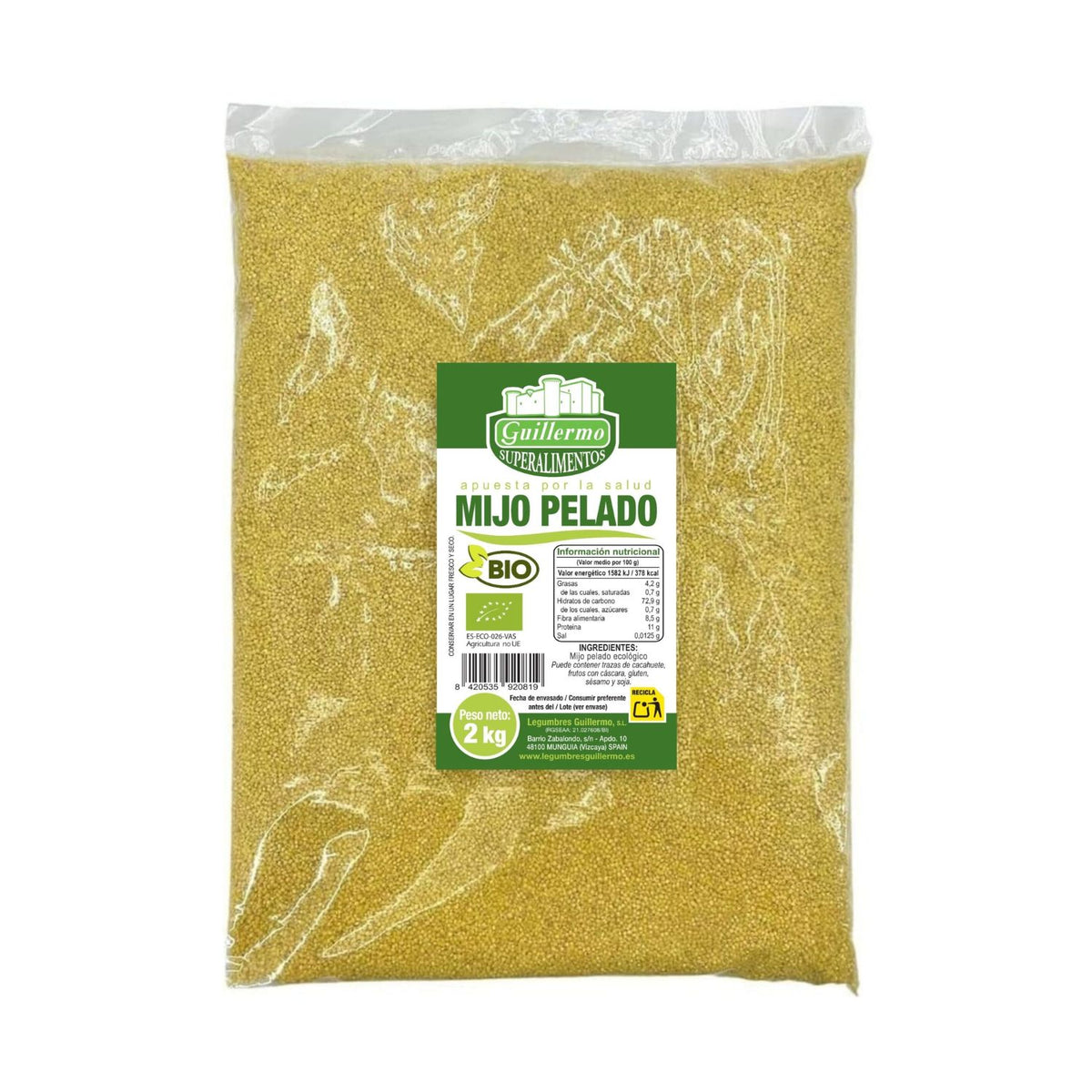 Mijo Pelado Bio - 2 Kg, Bolsa_0
