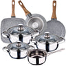 Bateria De Cozinha 7 Peças San Ignacio Aço Inoxidável Farol