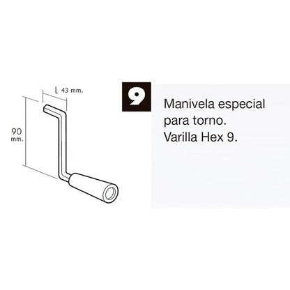 Manivela Para Torno Persiana Corta Blanca_2