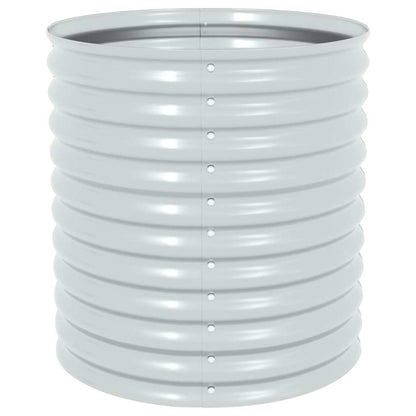 Arriate De Acero Galvanizado Plateado 80x80x81 Cm_4