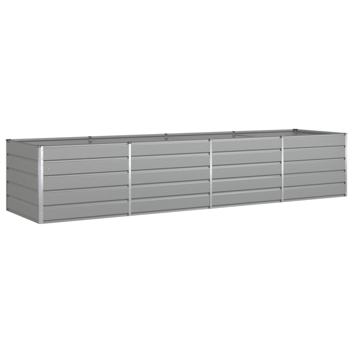Jardinera Gris Claro 385 X 100 X 75 Cm Acero Galvanizado_0