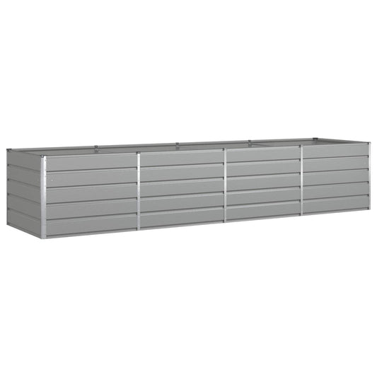 Jardinera Gris Claro 385 X 100 X 75 Cm Acero Galvanizado_0