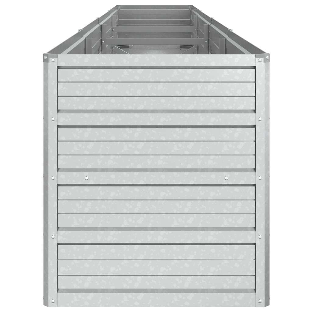 Arriate De Acero Galvanizado Plateado 320x40x45 Cm_4