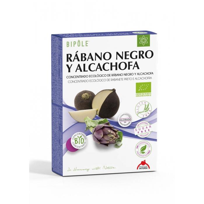 Purificador orgânico de rabanete preto e alcachofra 20 ampolas Intersa