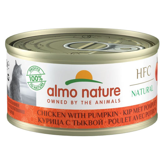 24ux70gr Sobre De Comida Natural Almo Para Gato Hfc De Pollo Y Calabaza_0