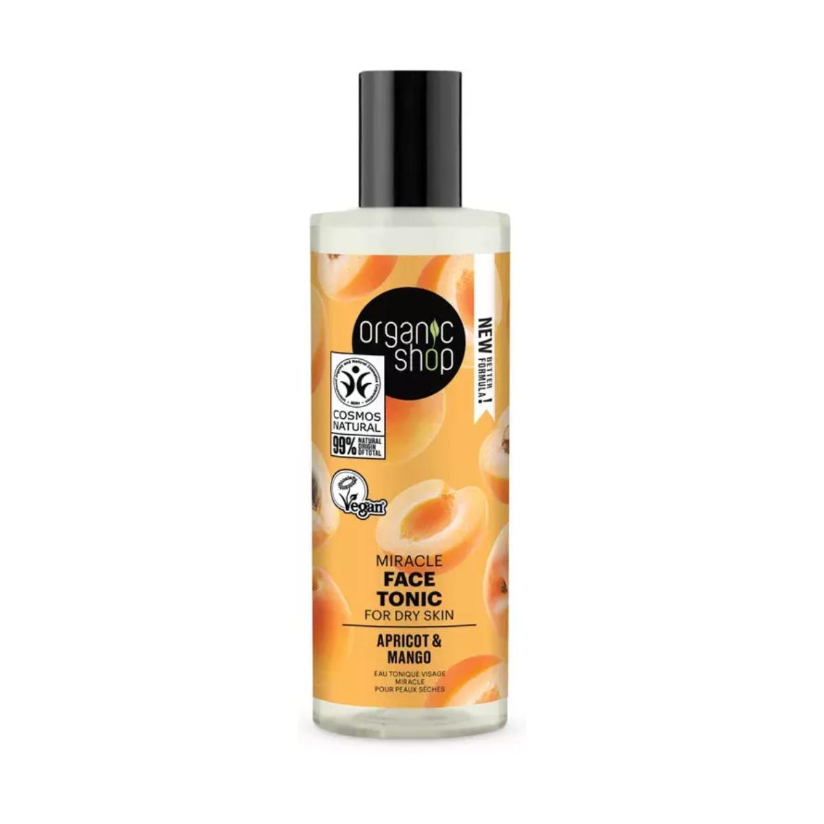 Tónico Facial Milagroso para Pele Seca Damasco e Manga, Loja Orgânica 150 ml