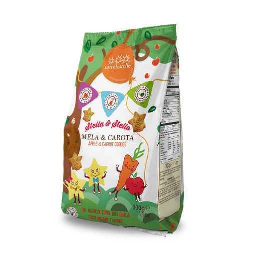 Stella&amp;Stello Sottolestelle Biscoitos de Maçã e Cenoura 300g
