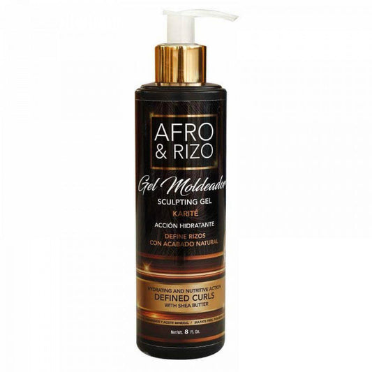 Gel modelador afro e caracóis