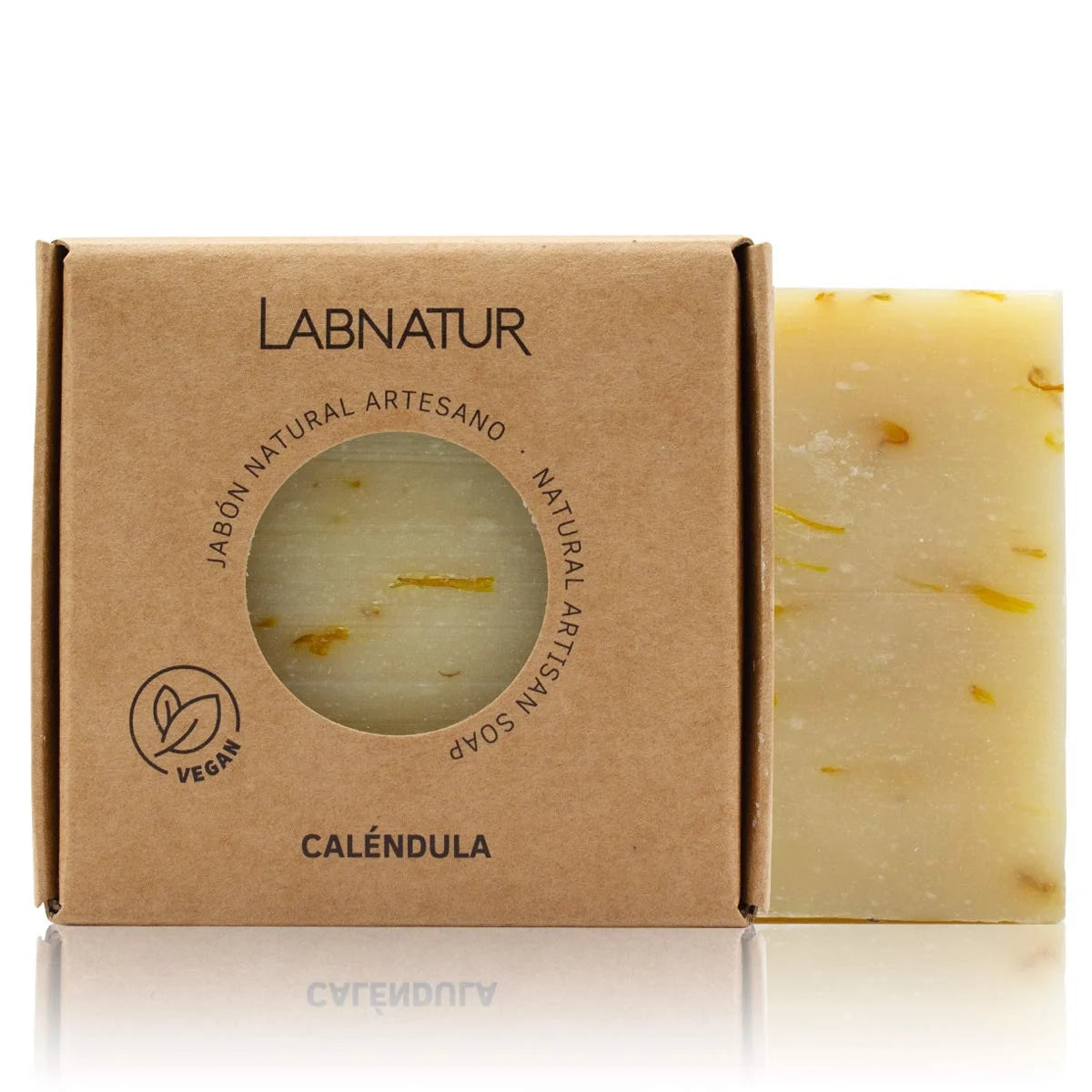 Jabón Natural Artesano de Caléndula Labnatur 100 g | Calma y Protege | Piel Sensible | Vegano_0