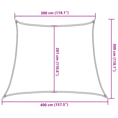 Vidaxl Toldo De Vela Hdpe Verde Claro 160 G/m² 3/4x3 M_2