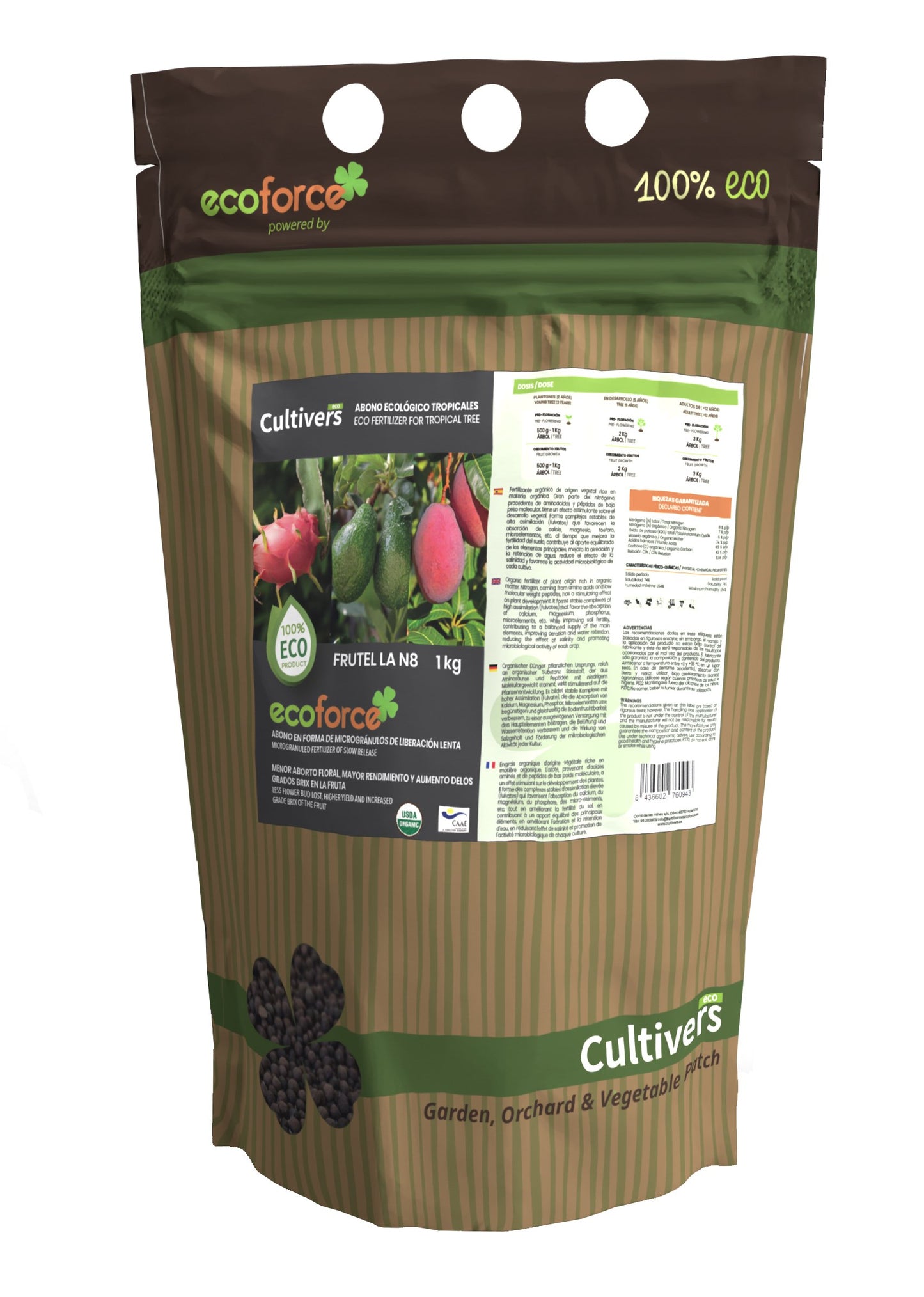 Abono Tropicales Ecológico Cultivers 20 Kg_0