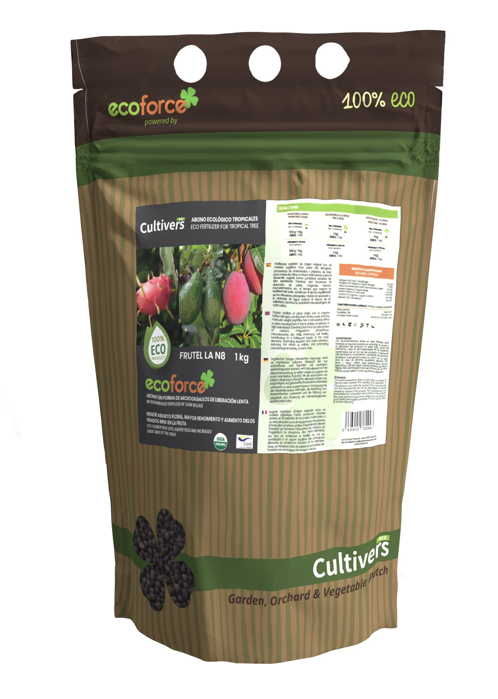Abono Tropicales Ecológico Cultivers 2x5kg_0