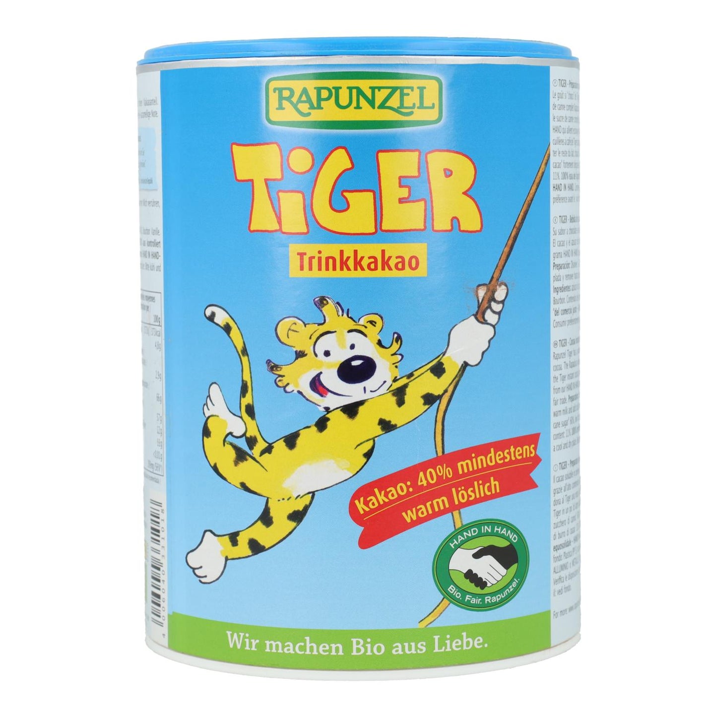 Cacau solúvel Tiger Rapunzel, 400 g