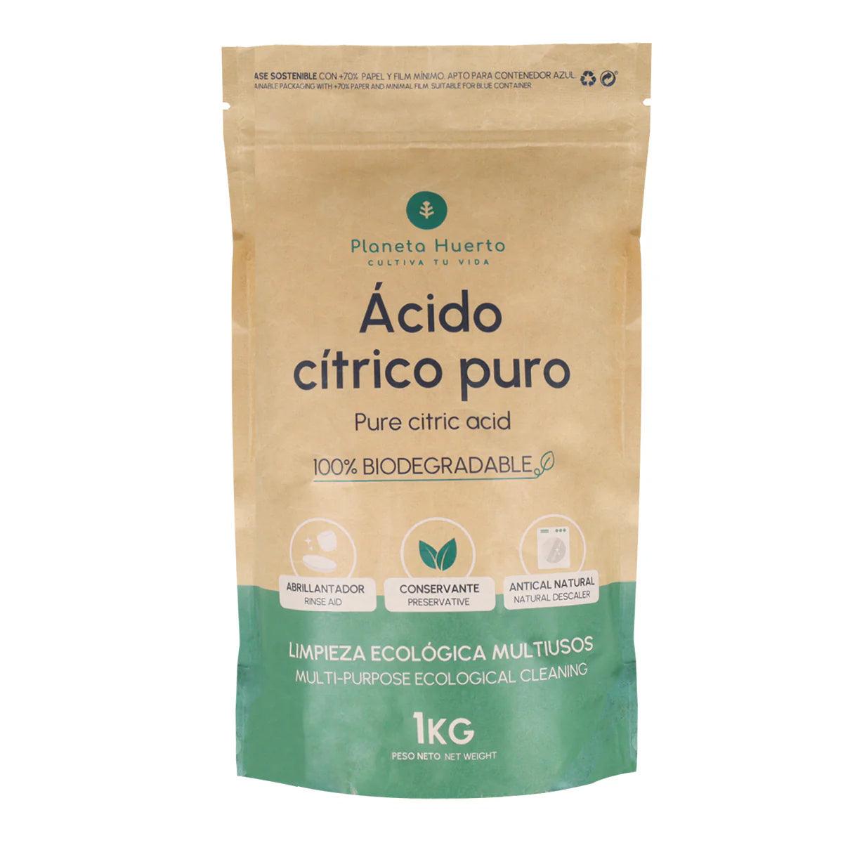 Pacote de limpeza sustentável Planeta Huerto