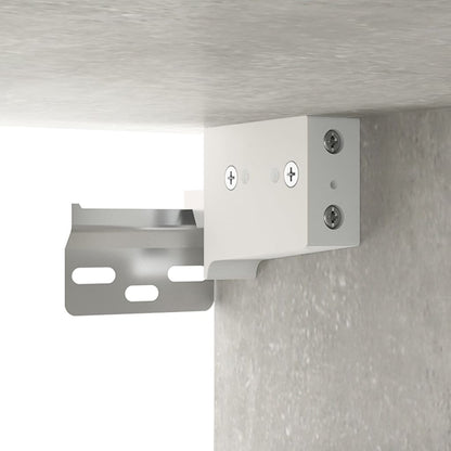 Armario Colgante De Pared Gris Hormigón 69,5x34x90 Cm / Vetonek_5