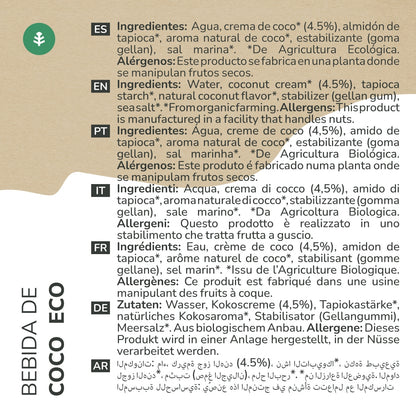 Pack de 12 Bebidas de Coco Eco Planeta Huerto 1L