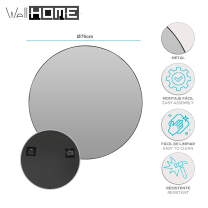 Espejo Redondo Ø76cm - Well Home_1