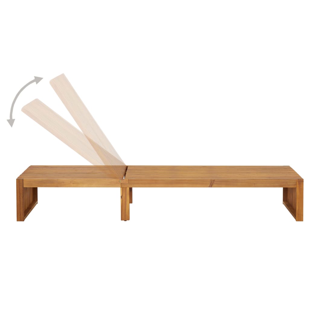 Tumbona Con Cojín Madera Maciza De Acacia_3