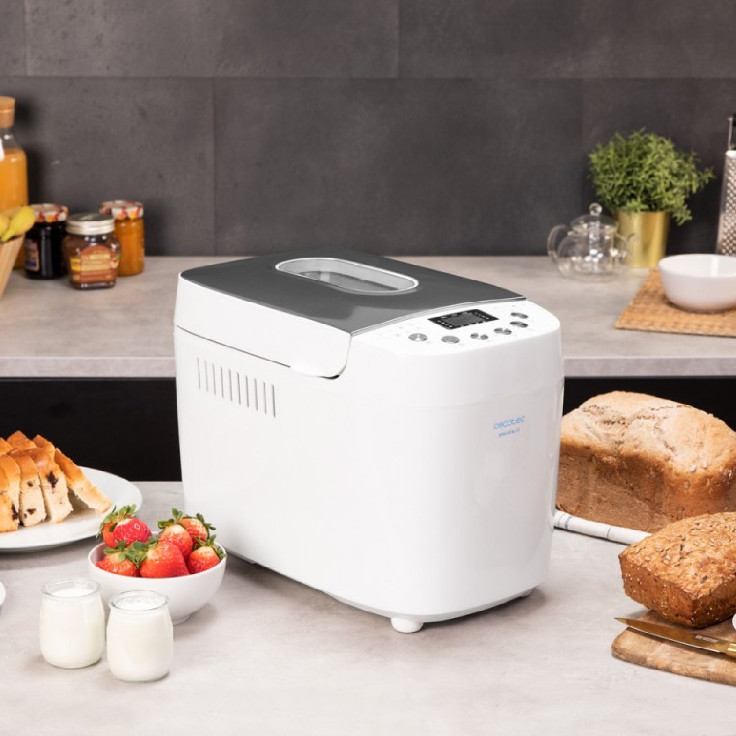 Panificadora Bread&co 1500 Perfectcook. 850 W, 1,5 Kg, 15 Programas, 15 Horas Programables, 2 Resistencias, Cubeta Apta Para Lavavajillas, Recetario_1