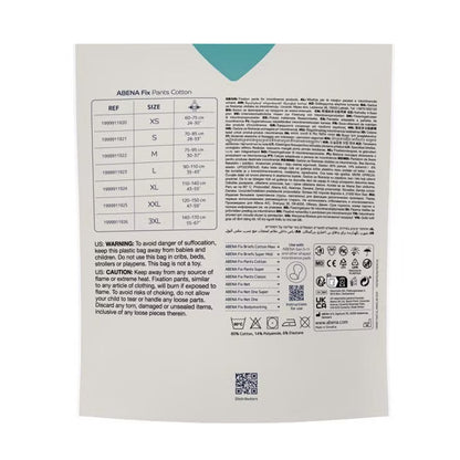 Calças Fix Cotton para incontinência Abena Tamanho XXL 3 unidades