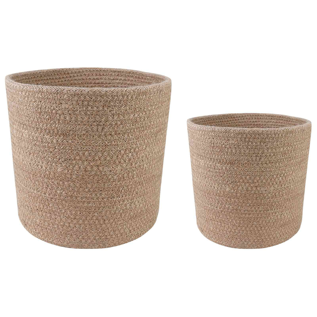 Set De Macetas De Planta 2 Uds. Natural Ø 28 X 28 Cm_0