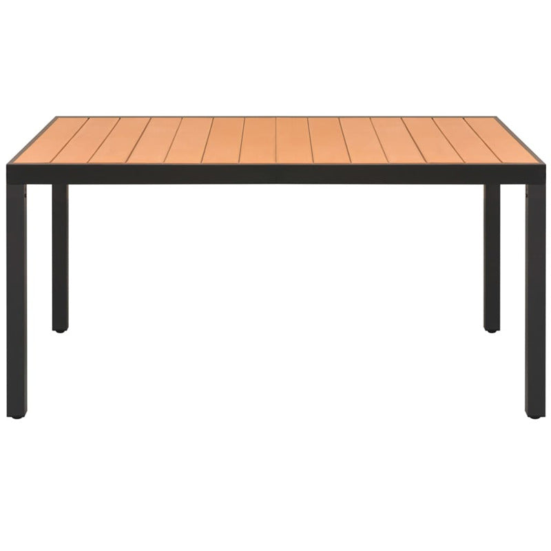 Vidaxl Set De Comedor De Jardín De 7 Piezas Pvc Ratán Negro Y Marrón_3