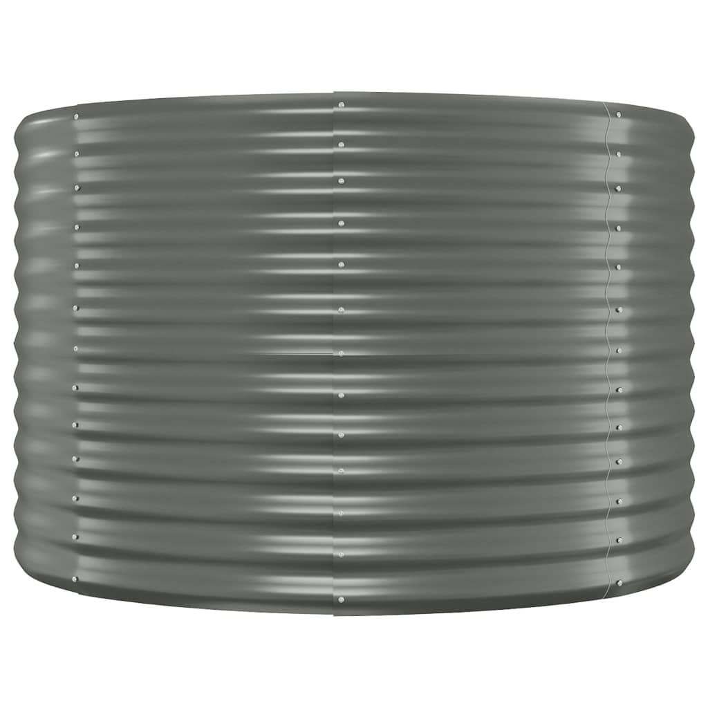 Jardinera Arriate Acero Galvanizado Gris 249x100x68 Cm_3