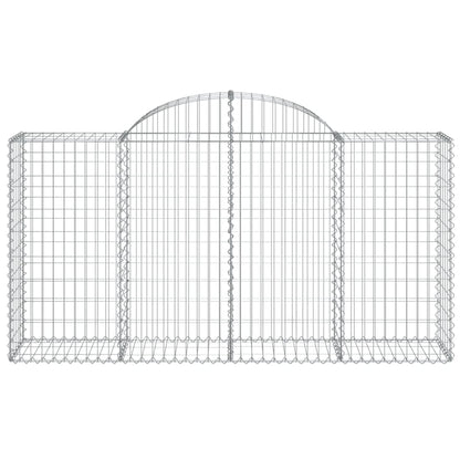 Cestas De Gaviones 14 Uds Forma De Arco Hierro 200x50x100/120cm_3