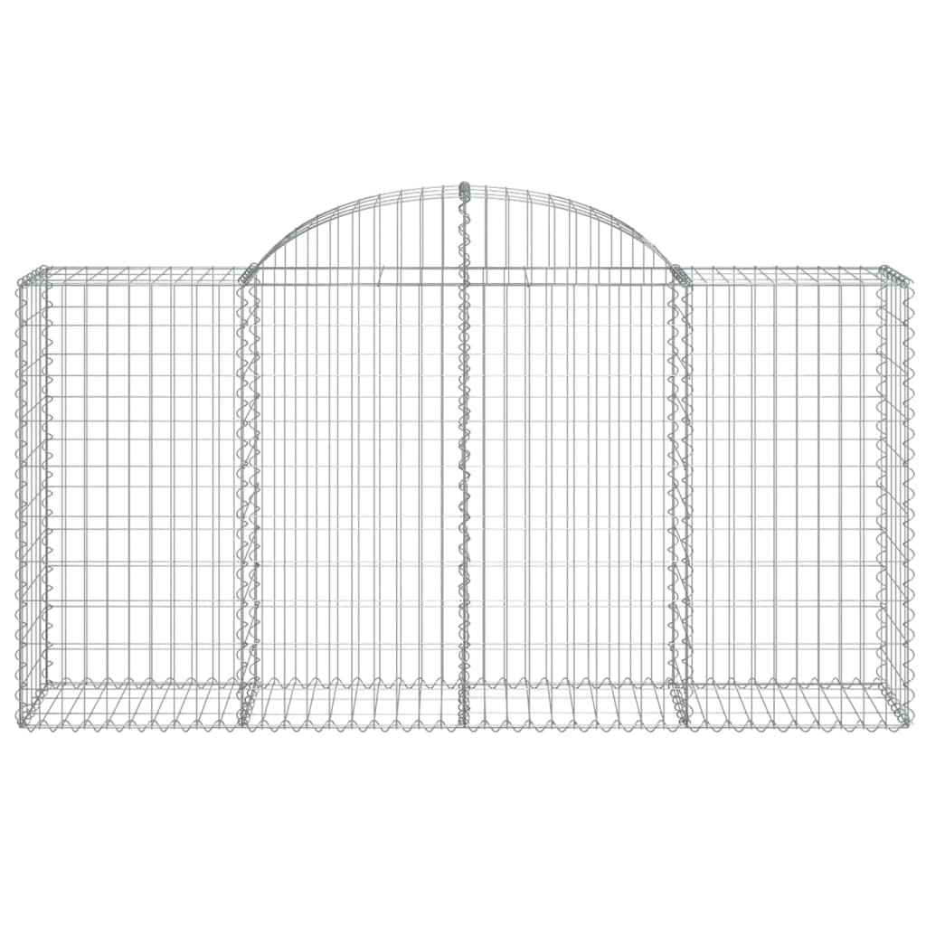 Cestas De Gaviones 10 Uds Forma De Arco Hierro 200x50x100/120cm_3