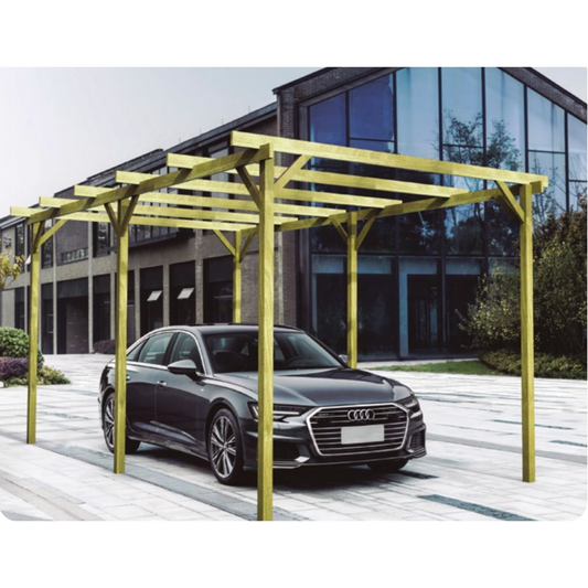 Garagem de madeira maciça Ibiza Maderland