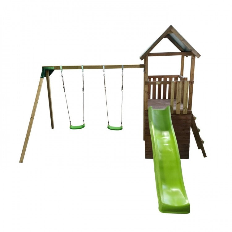 Parque Infantil Masgames Tibidabo L Techo De Lona Con Columpio Casita: Con Casita En La Base._3