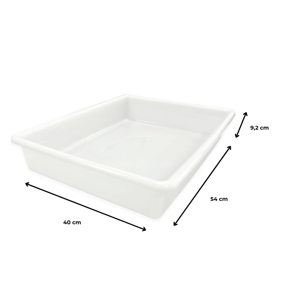 3 Bandejas Resistentes Uso Alimentario Con Tapa: 15l Sin Bpa's (55,3 X 41 X 9,3cm). Cocinas, Restaurantes, Catering_3