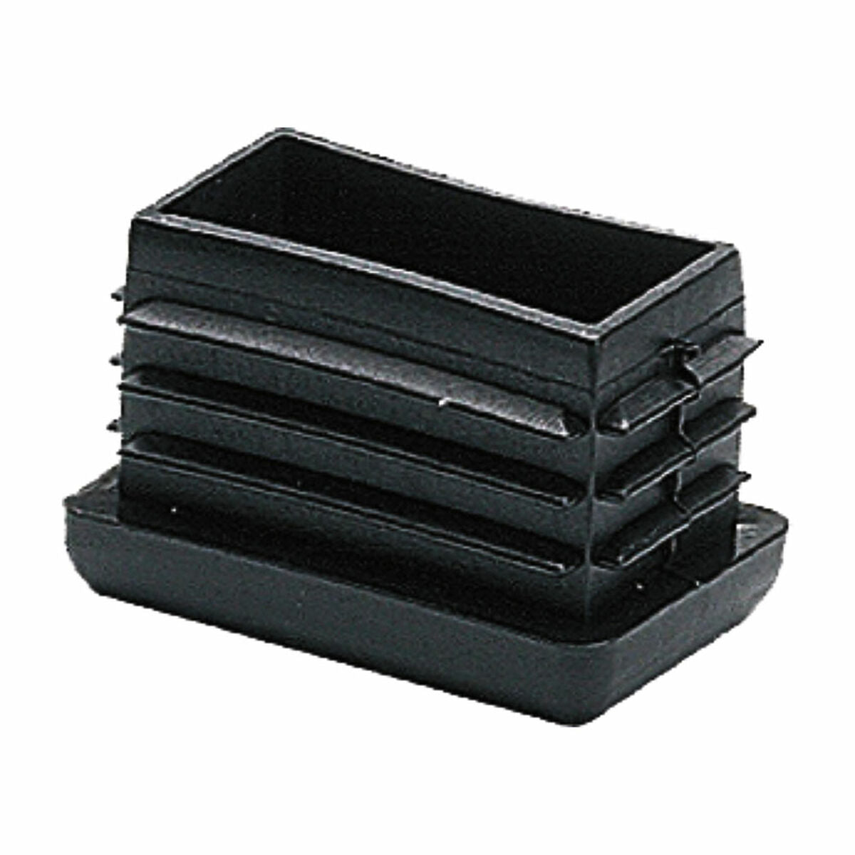 Contera/tapón Terminal Micel Cnt04 Negro Polietileno Rectangular 15 X 30 X 21,5 Mm (25 Unidades) / Vetonek_0