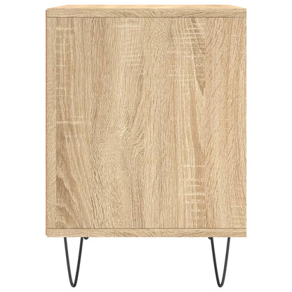 Mesita De Noche Madera De Ingeniería Roble Sonoma 40x35x50 Cm_3
