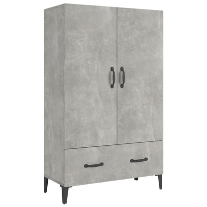 Aparador De Madera Contrachapada Gris Hormigón 70x31x115 Cm / Vetonek_3