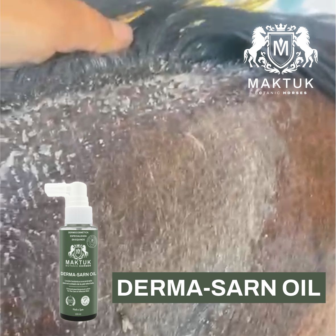 Loción Derma-sarn Oil 100 Ml. Maktuk Horses_2