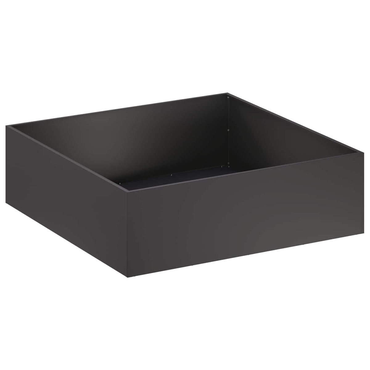 Macetero De Jardín 2 Uds. Negro 80 X 80 X 30 Cm_2
