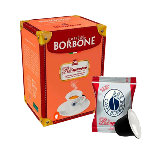 Cápsulas de café Respresso compatíveis com Nespresso 50 cápsulas Borbone
