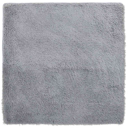 Vidaxl Alfombra De Pelo Largo Navarra Gris Claro 160x160 Cm Poliéster_0