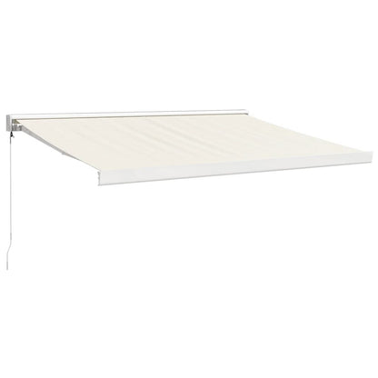 Vidaxl Toldo Retráctil Aluminio Y Tela Color Crema 3x2,5 M_0