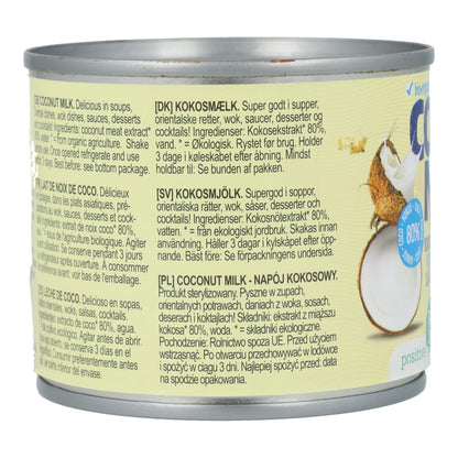 Leite de Coco 80% BIO Terrasana 200 ml