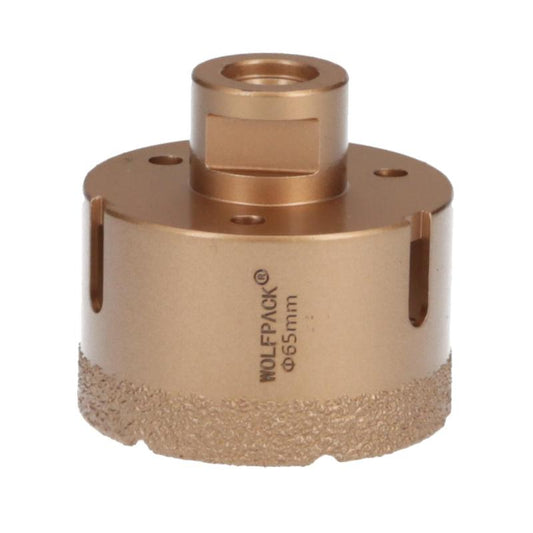 Corona Diamante Para Amoladora Ø 65 Mm. Conexión Rosca M14. Corte Seco