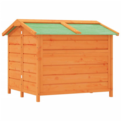 Caseta Para Perros Madera Maciza De Pino Marrón 96x87x80,5 Cm_4