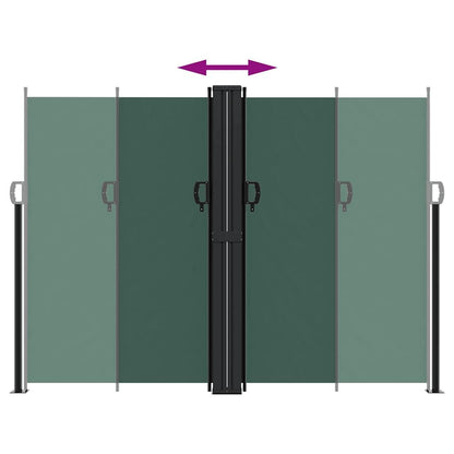 Vidaxl Toldo Lateral Retráctil Verde Oscuro 180x600 Cm_4