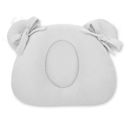 Almohada Cojin Plagiocefalia Bebés Muselina Grey_2