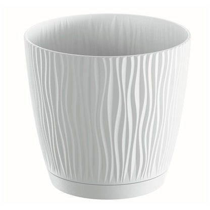 Maceta Sandy P 0,6l., Dimensiones (mm) 108x108x102, Color Blanco_0
