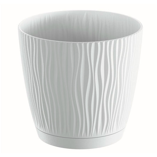 Maceta Sandy P 0,6l., Dimensiones (mm) 108x108x102, Color Blanco_0